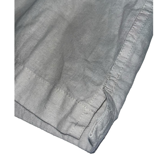 TAILOR VINTAGE Puretec Linen Cotton Cabana Camp Shirt | Mens L, Tan Stone $98 - Picture 9 of 9